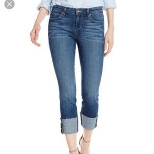 Joe's Jeans Maven Medium Wash Rolled Cuff Best Friend Crop Denim Jeans 30